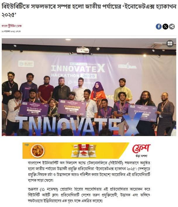 Md Sifat Bin Jibon - Blockchain Developer in Bangladesh - InnovateX Hackathon Achievement Certificate 3